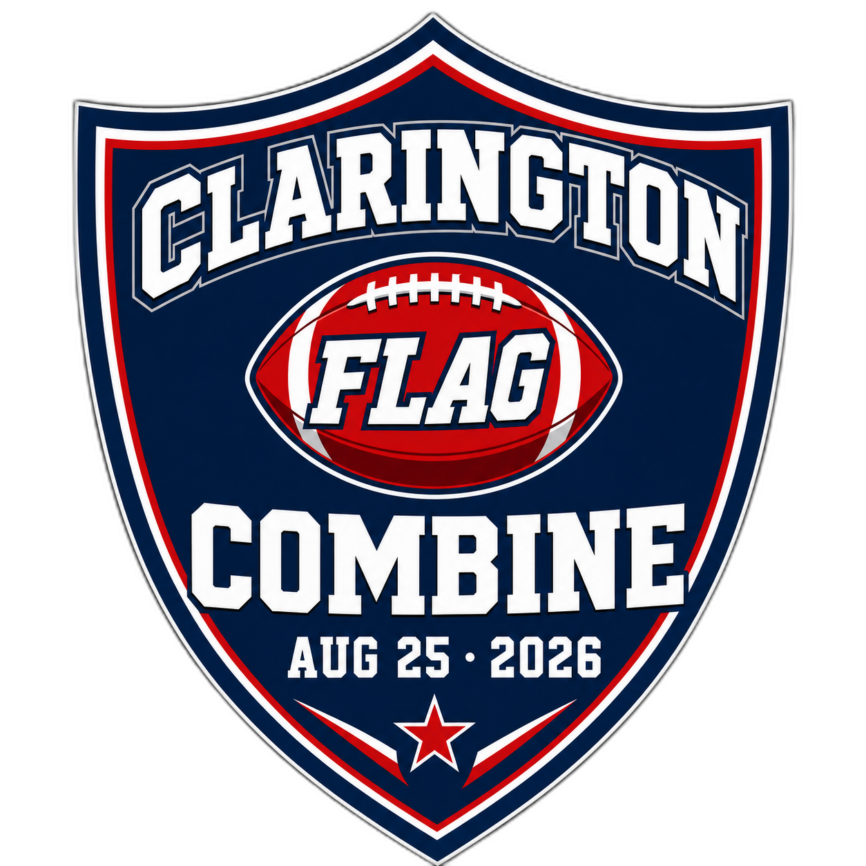 Clarington FLAG Combine badge. August 25, 2026