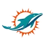 Miami Dolphins team logo for the Clarington NFL FLAG youth flag football league
