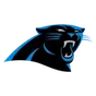 Carolina Panthers team logo for the Clarington NFL FLAG youth flag football league