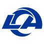 Los Angeles Rams team logo for the Clarington NFL FLAG youth flag football league